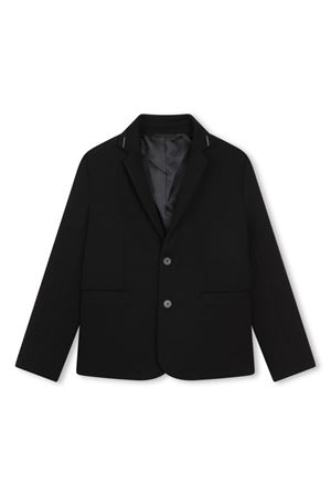 black cotton jacket GIVENCHY KIDS | H3015609B